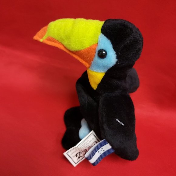 Coca Cola Toolu the Toucan Honduras Bean Bag Plush Beanie 1999 - Picture 2 of 12